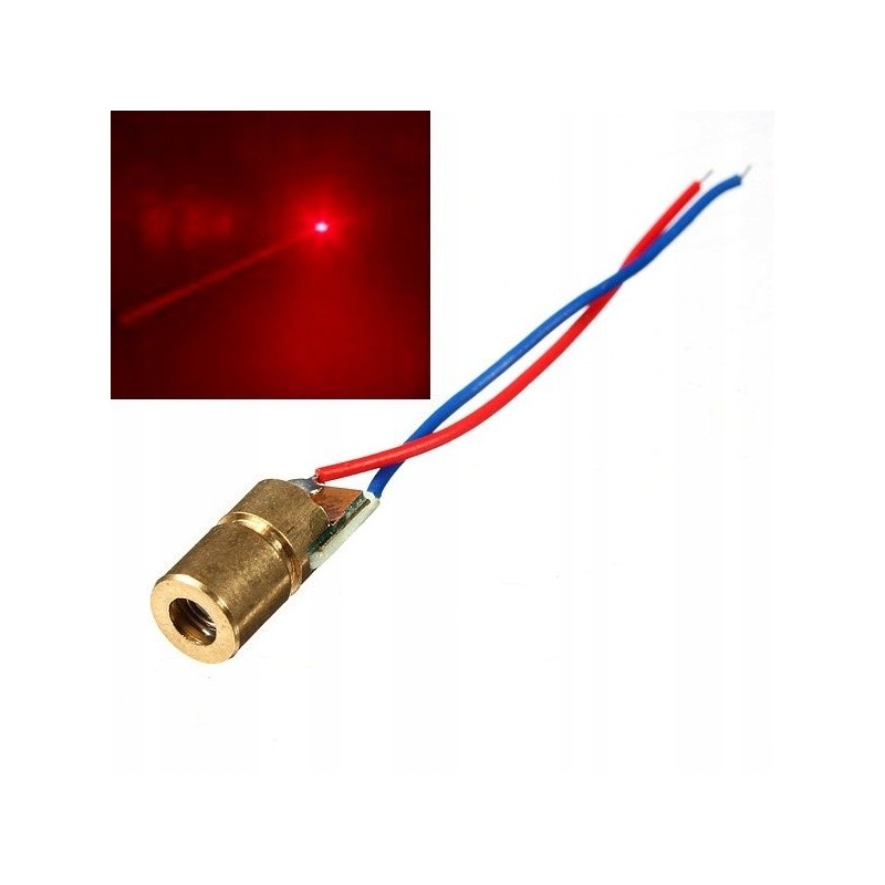 Dioda laserowa 5V 650nm 5mW kolor czerwony